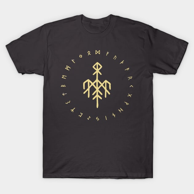 wardruna vikings norse-mythology-symbols T-Shirt by Lamink